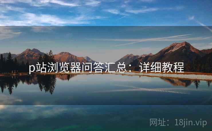 p站浏览器问答汇总：详细教程
